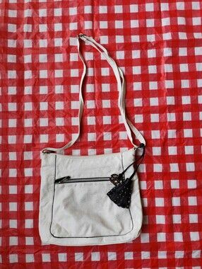 Red by Marc Ecko White Crossbody Bag with Tassel Charm
